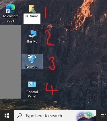 Go back to the desktop and you will see the added icons.